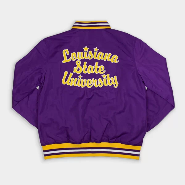 LSU Tigers Retro Satin Bomber Jacket