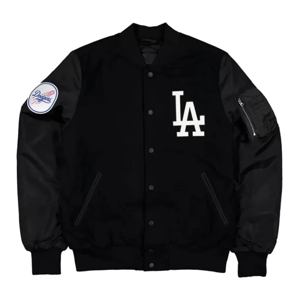 Los Angeles Dodgers MA-1 Historic Black Varsity Jacket