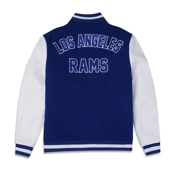 Los Angeles Rams 3rd Down Varsity Wool Leather Jacket