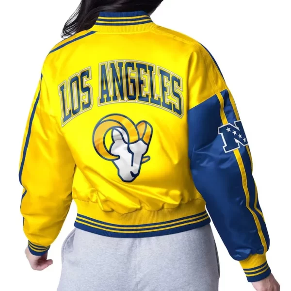 Los Angeles Rams Zone Blitz Full-Snap Satin Jacket