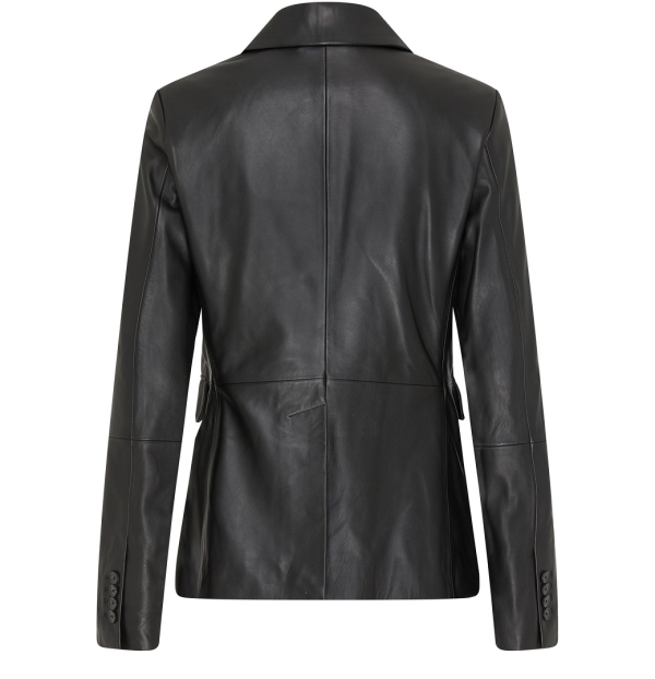 Loulou Studio Aldo Leather Black Jacket