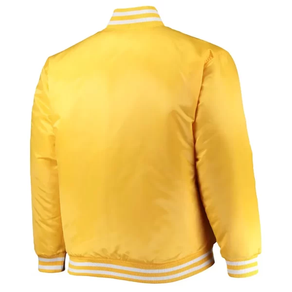 Michigan Wolverines Full-Zip Satin Maize Jacket