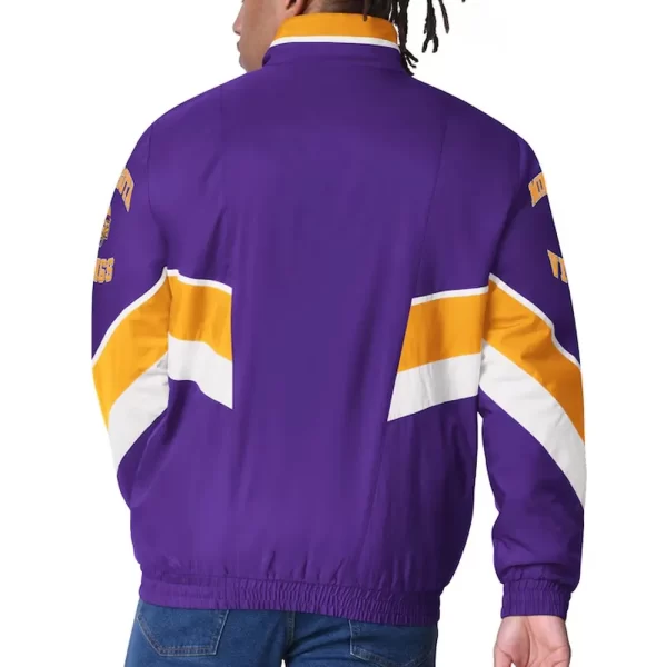 Minnesota Vikings Captain Varsity Full-Zip Satin Jacket