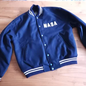 NASA Style PT Warm Up Varsity Wool Jacket