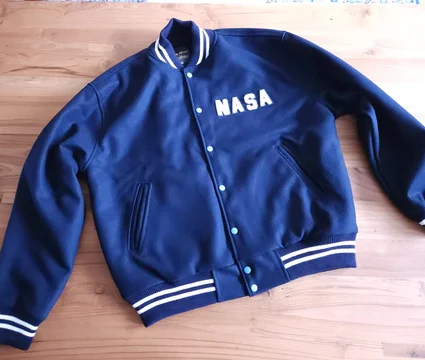 NASA Style PT Warm Up Varsity Wool Jacket