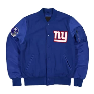 New York Giants MA-1 Historic Royal Varsity Jacket