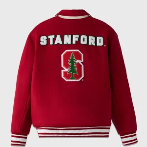 OVO x Stanford Campus Red Varsity Jacket