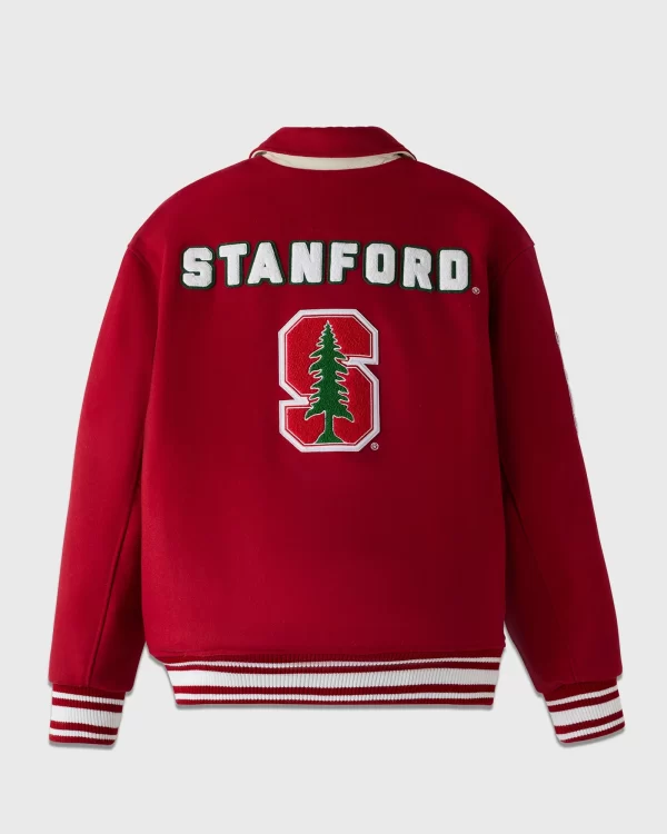 OVO x Stanford Campus Red Varsity Jacket