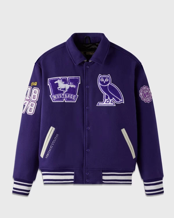 OVO x Western Campus Wool Varsity Jacket