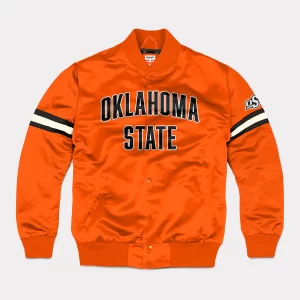 Oklahoma State Cowboys Satin Bomber Jacket