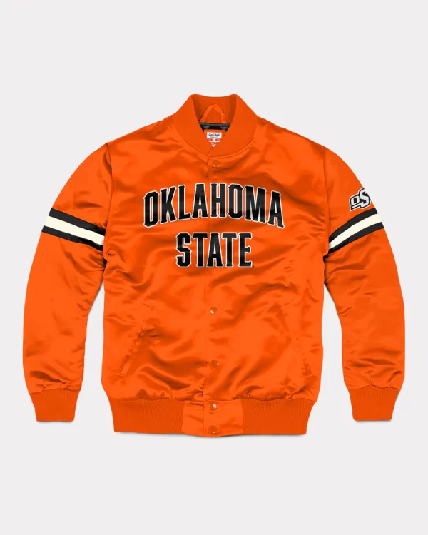 Oklahoma State Cowboys Satin Bomber Jacket