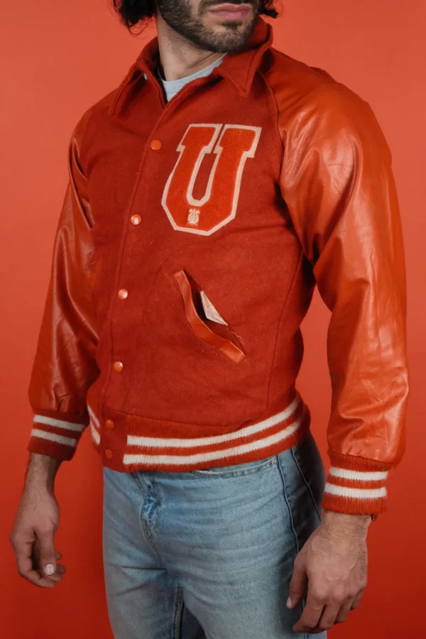 Orange Varsity Jacket