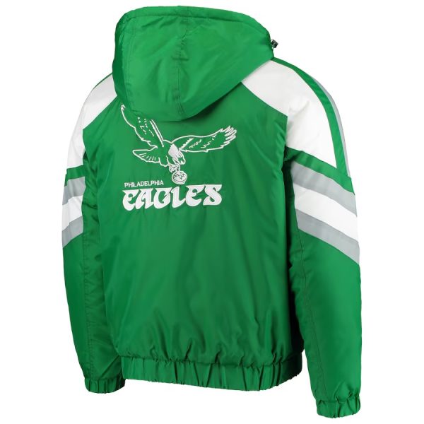 Philadelphia Eagles Starter Kelly Green Throwback Pro Raglan Jacket