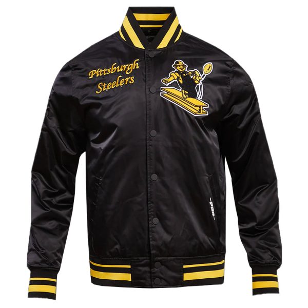 Pittsburgh Steelers Black Satin Jacket