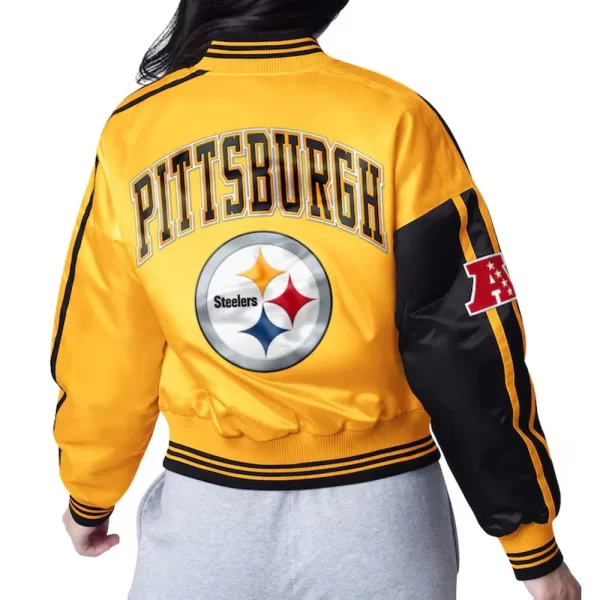 Pittsburgh Steelers Zone Blitz Full-Snap Satin Jacket