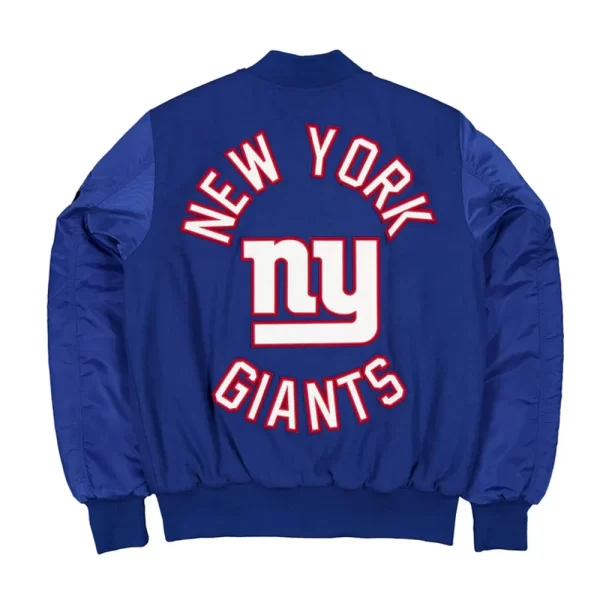 Royal New York Giants MA-1 Historic Full-Snap Varsity Jacket