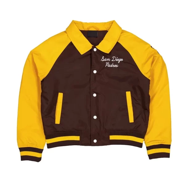 San Diego Padres Brown and Gold Throwback Jacket