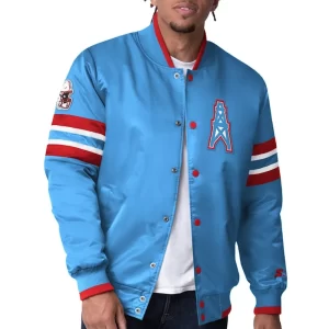 Scout I Houston Oilers Satin Jacket