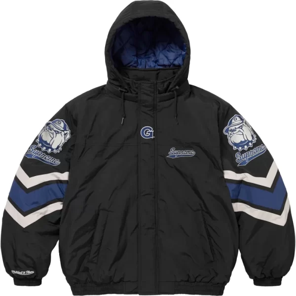 Supreme x M&N Georgetown Athletics Hooded Stadium Jacket