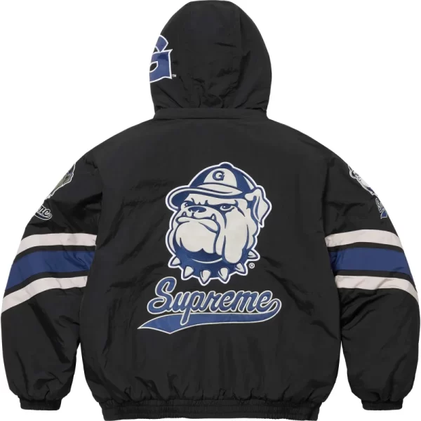 Supreme x M&N Georgetown Athletics Hooded Stadium Jacket