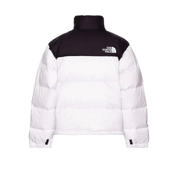 The North Face White Zip Puffer Jacket