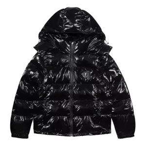 Trapstar Irongate Hooded Puffer Gloss Black Nylon Jacket