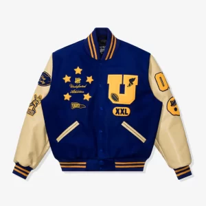 UNDEFEATED X SETTLEMIER'S ROYALBLUE VARSITY JACKET