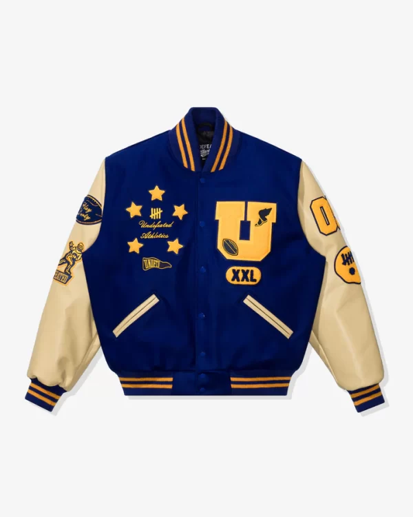 UNDEFEATED X SETTLEMIER'S ROYALBLUE VARSITY JACKET