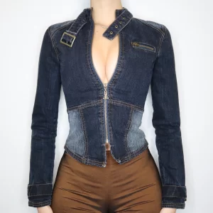 Vintage Early 2000s JLo Blue Denim Jacket