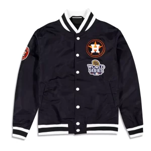 World Series Houston Astros Logo Select Black Nylon Jacket