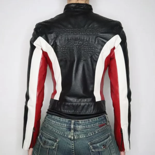 Y2K Leather Moto Jacket