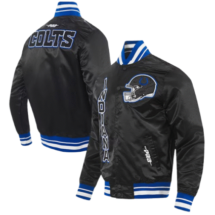 Indianapolis Colts Indiana Nights Colts Bomber Black Jacket