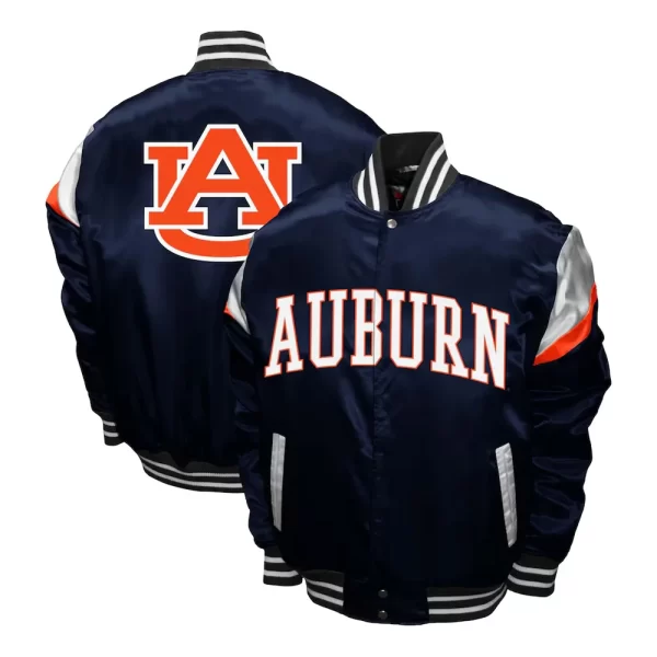 Auburn Tigers Power Navy Satin Jacket