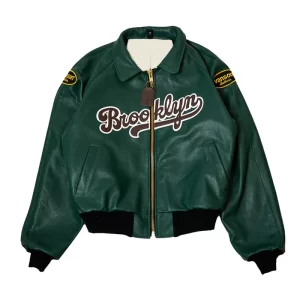 Buy Brooklyn Dodgers Vanson Green Leather Jacket