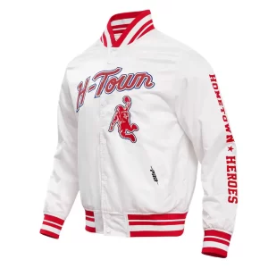 Buy Houston Rockets 2023/24 City Edition White Satin Jacket