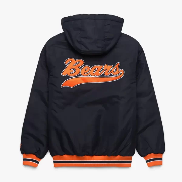 Chicago Bears Parka Full-Zip Black Hooded Jacket