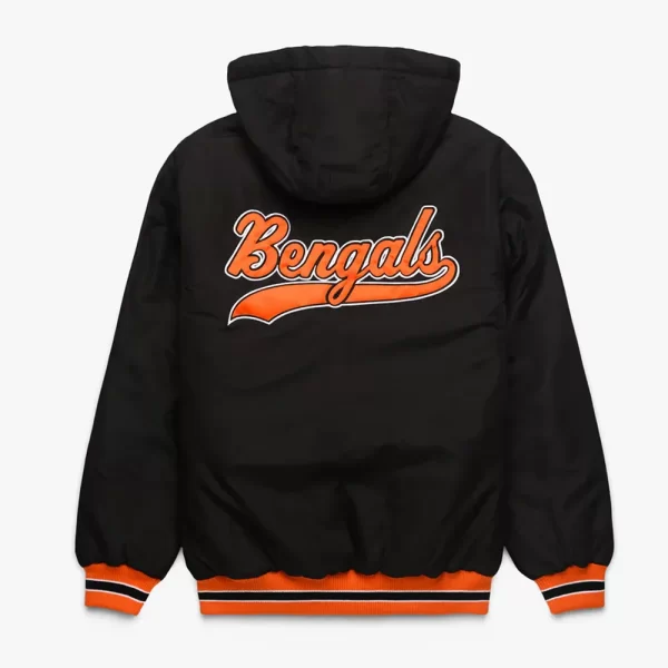 Cincinnati Bengals Parka Full-Zip Black Hooded Jacket