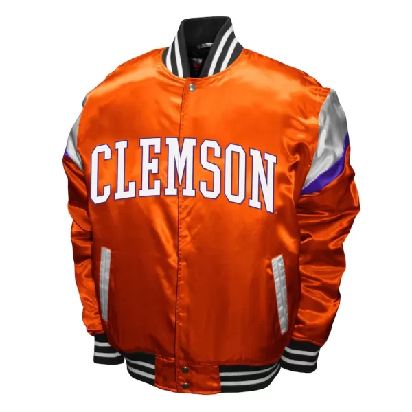 Clemson Tigers Power Satin Orange Jacket