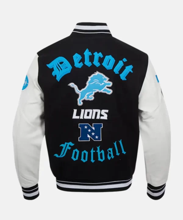 Detroit Lions Wool Letterman Jacket