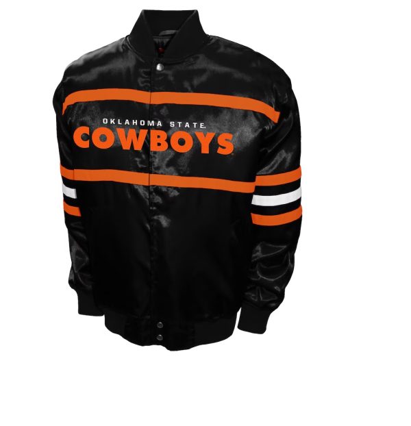 Franchise Club Black Oklahoma State Cowboys 2nd Era Satin Jacket