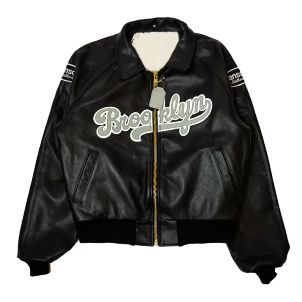 Get Brooklyn Dodgers Vanson Black Leather Jacket