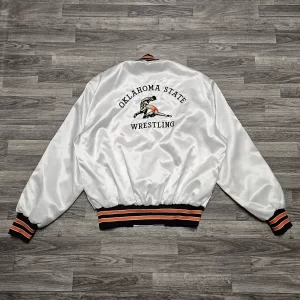 Get Oklahoma State Cowboys OSU NCAA Wrestling Champs Satin Jacket