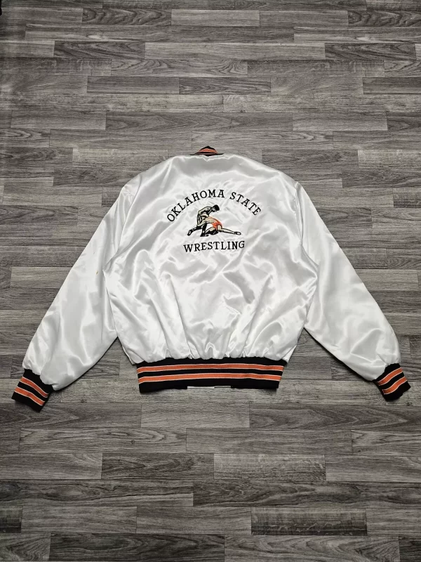 Get Oklahoma State Cowboys OSU NCAA Wrestling Champs Satin Jacket