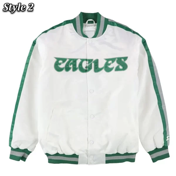 Get Philadelphia Eagles O-Line Satin Jacket