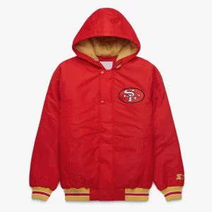 Get San Francisco 49ers Red Hooded Jacket