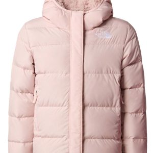 Get The North Face G North Down Fleece Lined Parka Pink Mos