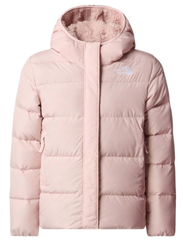 Get The North Face G North Down Fleece Lined Parka Pink Mos