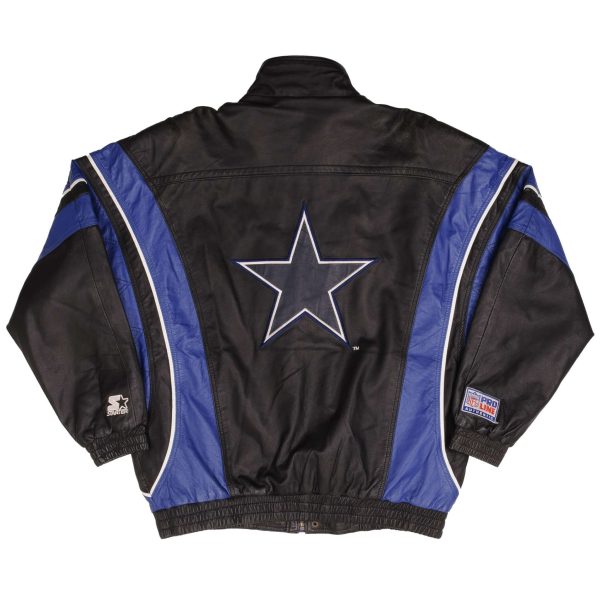 Get VINTAGE NFL DALLAS COWBOYS STARTER LEATHER JACKET