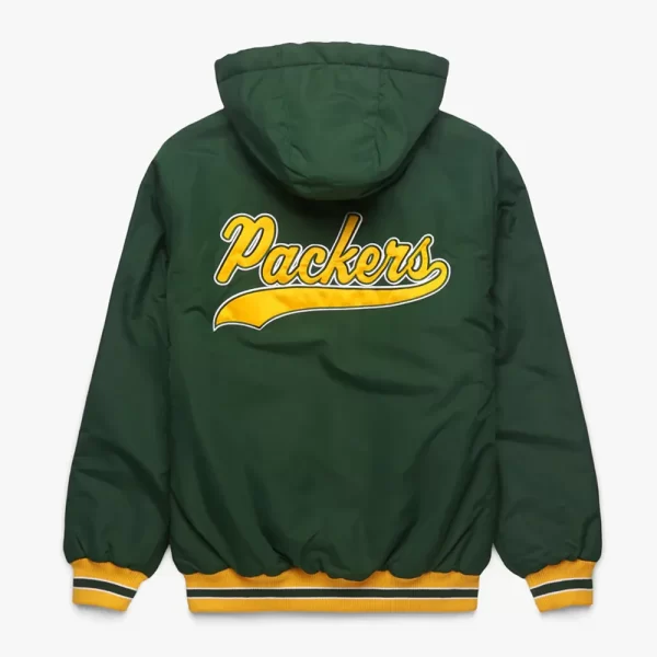 Green Bay Packers Parka Green Full-Zip Hooded Jacket