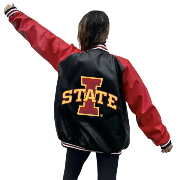 Iowa State Varsity Black Letterman Jacket